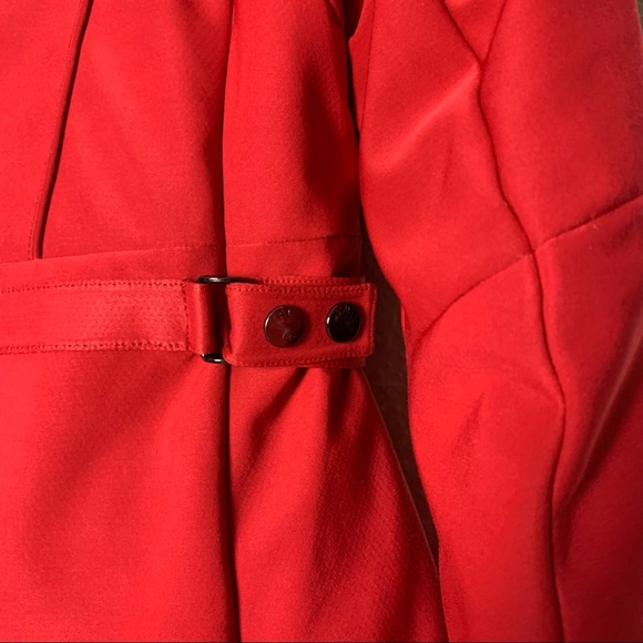 MeCo Women's Red Hooded Zip-Up Jacket - Picture 8 of 12